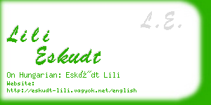 lili eskudt business card